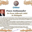 Happy Welcome to Ultimate Global Peace by 2027 campaign team, please contact for Cooperation #ForPeace #GPBNet  Dr Prem Adheesh Lekhi in Malaysia<br />& Receive Peace Ambassador Certificate to work #ForPeace in your area Watsapp +79811308385 –GPBNet Join, Subscribe and Share #YoutubeRecommend for Cooperation, to Donate, for consultation, to invite us as Guest Speakers at your online or offline events, to Volunteer, to receive marriage blessing call www.ivacademy.net
