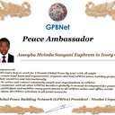 Meet our Global Peace Building team<br />❤ Assogba Mvindu Sungani Euphrem in Ivory Coast<br />Join Now GPBNet ☛ Contact us to Receive Peace Ambassador certificate and work for peace in your area at www.ivacademy.net<br />Receive help from GPBNet #ForPeace:<br />-Join English for Peace FREE courses to get down language barriers<br />- Contact us to celebrate your country national day #ForPeace<br />- Send monthly your activities reports #ForPeace<br />-Say your Ideas #ForPeace at Next *Global Peace Talks* Show with Nicolae Cirpala to participate<br />All this just contact us WatsApp +7 981 130 83 85<br />*Vision:<br />- Ultimate Global Peace till 2027<br />- Peace in Nigeria, Belarus, Karabah, Yemen, Syria, Palestine Kashmir and all hot spots globally as soon as possible<br />- Healing Oceans and all Environment till 2027<br />- South and North Korea peaceful reunification till 2027<br />-World economy that benefits all nations and people to be set up globally till 2027<br />- All countries to stop weapons production and distribution and begin to invest in peace and in the well-being of humanity till 2027<br />- All families globally to receive God's Marriage Blessing till 2027<br />- Planting and grow 1 billion trees globally till 2027<br />*About Global Peace Building Network #GPBNet founder Nicolae Cirpala Been a writer-global activist for 24 years working daily #ForPeace uniting People and Organizations to finalize Building ultimate World of Peace till 2027 with Global Peace Building Network<br />*Global Peace Building Network GPBNet works in 7 areas where you and every human being could join:<br />1. Leaders Association #ForPeace<br />WatsApp chat.whatsapp.com/IrBEPUbhu7I1iPn0ROJB5B<br />Our Web Network ivacademy.net/en/groups/viewgroup/4-global-peace-b…<br />2 Business, IT, Agriculture, Oceans, Invention, Aero and Cosmos Association for Peace #ForPeace<br />WatsApp chat.whatsapp.com/LIMQ8XY9wGnDEbmK9xX0iN<br />3 Media, Culture and Arts Association for Peace #ForPeace<br />WatsApp chat.whatsapp.com/HJsR7oX5ZzzEJL9I2uG4mz<br />4. Schools, Universities, Education and Academia Association for Peace #ForPeace<br />FB www.facebook.com/ForPeace1<br />5. Youth, Volunteers, Internships, Ecology, Sports, Hobby, Wellness, Travel and Global Village Association for Peace #ForPeace<br />WatsApp chat.whatsapp.com/EHLsWoI8ZJMGxGuq7snRbd<br />Our Web Network ivacademy.net/en/groups/viewgroup/7-volunteer-onli…<br />6 Social Service, Charities, Help Children, Health and Families Association for Peace #ForPeace<br />7 Interfaith, Spirituality, Futurology Association for Peace #ForPeace<br />WatsApp chat.whatsapp.com/Ex39EEkOPnqEPGWzvSq0xK<br />Our Web Network ivacademy.net/en/groups/viewgroup/6-message-to-bil…<br />*We have team in your country contact +7 981 130 83 85 whatsapp to join yours<br />*Became GPBNet Representative in your: -Community -Tribe -Clan -Group -College - University -Location -City OR -Region<br />Send desired representative level to irffmd@gmail.com<br />* Became #GPBNet Member and Work with Us on our Programs as : - Patron: Share your knowledge with us -Trustee: Share your assets and resources with us -Program Coordinator: Share your expertise and management skills with us<br />-Volunteer: Work with us closely<br />chat.whatsapp.com/KfKktTUIXk6Gdawq4cZ09T<br />-Donor: Support us for our Program and Work in collaboration - Adviser: Support us with your knowledge and experience -Management Team: Work with us to manage our office<br />☛ let's become Best Friends,<br />join now global peacemakers team and invite your friends,<br />post comments to my Vital discussions in:<br />Instagram www.instagram.com/MessageToBillions<br />Twitter www.twitter.com/ivacademynet<br />and Youtube www.youtube.com/c/MessageToBillions<br />Download my books www.vacademy.net/en/market/books<br />subscribe, share #MessageToBillions<br />and<br />#ForPeace Cooperation, to Donate, to invite me as Guest Speaker at your online or offline events, to Volunteer, to receive marriage blessing call me +7 981 130 83 85 phone whatsapp