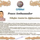Meet our Global Peace Building team and contact for cooperation Nilofar Amini in Afghanistan