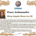 Happy Welcome to Ultimate Global Peace by 2027 campaign team & please contact for Cooperation #ForPeace #GPBNet<br />Awarded Peace Ambassador Mary Angela Moore in UK<br />You too Receive Peace Ambassador Certificate to work #ForPeace Watsapp +79811308385 –GPBNet Join, Subscribe and Share #YoutubeRecommend for Cooperation, to Donate, for consultation, to invite as Guest Speakers at your online or offline events, to Volunteer, to receive marriage blessing call www.ivacademy.net
