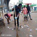 Peace Ambassador Sarty Abubakar in Sierra Leone Cleaning Project