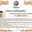 Meet our Global Peace Building team and contact for cooperation GPBNet Mohammad Ismail Amiri in Afghanistan