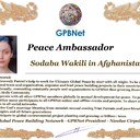 Meet our Global Peace Building team and contact for now Cooperation #ForPeace #GPBNet Sodaba Wakili in Afghanistan