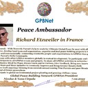 Happy Welcome to Ultimate Global Peace by 2027 campaign team, please contact for Cooperation #ForPeace #GPBNet <br />Richard Etzweiler in France<br />& Receive Peace Ambassador Certificate to work #ForPeace in your area Watsapp +79811308385 –GPBNet Join, Subscribe and Share #YoutubeRecommend for Cooperation, to Donate, for consultation, to invite us as Guest Speakers at your online or offline events, to Volunteer, to receive marriage blessing call www.ivacademy.net