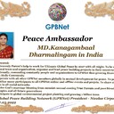 Happy Welcome to Ultimate Global Peace by 2027 campaign team & please contact for Cooperation #ForPeace #GPBNet<br />Awarded Peace Ambassador MD.Kanagambaal Dharmalingam<br />You too Receive Peace Ambassador Certificate to work #ForPeace Watsapp +79811308385 –GPBNet Join, Subscribe and Share #YoutubeRecommend for Cooperation, to Donate, for consultation, to invite as Guest Speakers at your online or offline events, to Volunteer, to receive marriage blessing call www.ivacademy.net