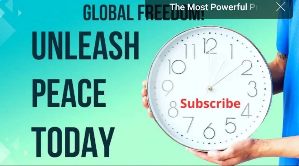 Good night my Global Family & 11.12.2023 Join THE MOVEMENT GPBNet: 1 Minute - Endless Possibilities! Daily #PrayWithNick for Ultimate #Peace2027 at 19:00 in #GlobalPrayersChain<br />warm welcome to you, your Friends, Families, Communities, Leaders, and Presidents  - join the essential daily marathon for all 8 billion plus people to work together completing construction of Ultimate Global Peace by 2027???? ????<br /><br />Enjoy Today's Global Forum Video https://youtu.be/whsJSt23dT4 and humanity<br /><br />Podcast Audio https://podcasters.spotify.com/pod/show/nicolae-cirpala/episodes/Global-Freedom-at-Your-Fingertips-UNLEASH-PEACE-TODAY-e2d2lta<br />Subscribe https://ivacademy.net/en/free-sign-up Register https://forms.gle/2gnz1fPnEx65ZebH9 Donate https://ivacademy.net/en/donate & <br /><br />Pray for:  - Ultimate Global Peace by 2027<br />- All countries to be restored to God by 2027<br />- For Immediate Peace in Holy Land, Ukraine, Congo, Ethiopia, Nigeria, Yemen, Syria, Israel, Myanmar, Palestine, Sudan, Algeria and all hot spots globally<br /> - True Parents, True children, True Family and True Mother's health - Healing Oceans and all Environment by 2027 - Humankind to plant and raise 1 billion+ trees globally by 2027<br />- South and North Korea peaceful reunification this year - Global economy that benefits all nations and people to be set up worldwide by 2027<br />- All countries to stop weapons production and distribution and begin to invest in peace and in the well-being of humanity by 2027<br />- All families globally to receive God's Marriage Blessing by 2027<br /> - All religions by 2027 to start to work together in unity to illuminate humankind about God our all humans Heavenly Parent and His tireless work of humans salvation behind the history, receive marriage blessing from Messiah 2nd coming and pass to all humanity<br />- Peace Road to be built globally by 2027<br />- till 2027 humankind to finish all wars and sanctions globally forever - Reform health care systems for good, globally, by 2027<br />- Total Liberation of Our Heavenly Parent and ancestors in spiritual world<br /> - Science and religion unity by 2027 - Join now new 40 days prayer, devotions and blessing condition 15.11-23.12.2023 for success of vital marriage blessing events in Europe, Africa, Asia, Americas and all True Parents peacebuilding activities globally; With today's effort for peace & Leaders Global Cooperation and Society Networking for #Peace2027 @Emb #GPBNet @Gov<br /><br />Amen-Aju<br />Quotes:  There is no freedom under the love of Satan’s world. Neither is there peace, happiness, hope or eternal life. We must restore all these through indemnity. Freedom arises when we restore the creation’s rights, human rights and love’s rights. Therefore your mind and body must become one. I am saying you should restore human rights. Only when our mind and body are united can we be truly free. If a grandfather and his granddaughter-in-law, for example, were one in heart, then it wouldn’t matter even if he had to enter her room unannounced. What I mean is, the artificiality would crumble, because when there is unity of heart, there is freedom, and only in freedom is there peace and true happiness. (229-357, 1992.04.13)<br /><br /> Without a foundation of unity, freedom cannot exist. If your mind and body clash, can you have freedom, maintain it, and be joyful? Can freedom appear? It cannot. Also, where is peace? True peace is where we are completely free, where everything is smooth and nothing is lacking. Yet when your mind and body clash, is there a place where peace can dwell? No. The same is true for happiness. Can anyone find happiness when his or her mind and body are fighting? There’s no way. When we consider these fundamental issues, we realize that it is only where our mind and body are completely united that we can be free, that a base for peace appears, and that happiness arises. It is only when a husband and wife become one in heart and body that they can dream about a peaceful world based on peace in their family.<br /><br />SEND YOUR PRAYERS REQUESTS and<br /><br />????Join the global festivities, as a writer I'm passionately rewriting history, transforming the past into a brilliant future for thousands years ahead.<br /><br />LET'S  COOPERATE  on your favorite networks:<br /><br />-  https://ivacademy.net/en/donate<br /><br />- https://INSTAGRAM.com/HAPPY_TV_NEWS<br /><br />- https://TWITTER.com/cirpalanicolae<br /><br />- https://FACEBOOK.com/nicolaecirpala<br /><br />- https://YOUTUBE.com/c/HAPPYTVNEWS<br /><br />- https://t.me/GPBNet<br /><br />- https://Linkedin.com/in/nicolaecirpala<br /><br />& In honor of my son Daniil, we host the year-round Famous Drawing Contest for #Peace2027. BE THE CHANGE! Join the cause by joyfully donating to the Daniil Foundation at https://www.gofundme.com/f/help-thousands-of-orphaned-and-homeless-children ????Share this vital foundation across your networks to empower and unite all 8B+ humankind to finish building ultimate global peace by 2027. Let's make it happen together!<br /><br />Call me now for cooperation at +79811308385 (Tel/WhatsApp). ???? Yours in celebration, @Prophet Nicolae Cirpala ????