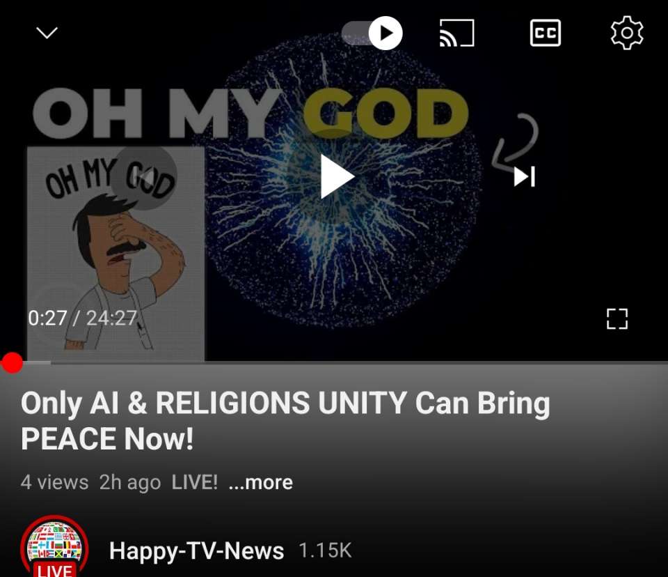 Good night my Global Family 24.10.2023 Happy welcome 🤗 with your friends, families, communities, leaders and Presidents🌎VITAL Daily Marathon to rewrite awful history into bright future for thousands years ahead of 8B+ people thus finishing building Ultimate Global Peace by 2027👍<br />Enjoy Today's Global Forum Meeting video for you https://youtu.be/sNnquYS_YHI?si=Zh_kRpIJ6oBlHM6c and humanity<br /><br />Podcast Audio https://podcasters.spotify.com/pod/show/nicolae-cirpala/episodes/Only-AI--RELIGIONS-UNITY-Can-Bring-PEACE-Now-e2av282<br /><br />Subscribe, Register https://ivacademy.net/en/free-sign-up Donate https://ivacademy.net/en/donate<br /><br />Daily join us & ENJOY most Powerful United Global efforts in #GlobalPrayersChain for #Peace2027 at 19.00 your local time and #PrayWithNick for:<br /><br /> - Ultimate Global Peace by 2027<br /><br />- All countries to be restored to God by 2027<br /><br />- For Immediate Peace in Ukraine, Congo, Ethiopia, Nigeria, Yemen, Syria, Israel, Myanmar, Palestine, Sudan, Algeria and all hot spots globally<br /><br /> - True Parents, True children, True Family and True Mother's health - Healing Oceans and all Environment by 2027 - Humankind to plant and raise 1 billion+ trees globally by 2027<br /><br />- South and North Korea peaceful reunification this year - Global economy that benefits all nations and people to be set up worldwide by 2027<br /><br />- All countries to stop weapons production and distribution and begin to invest in peace and in the well-being of humanity by 2027<br /><br />- All families globally to receive God's Marriage Blessing by 2027<br /><br /> - All religions by 2027 to start to work together in unity to illuminate humankind about God our all humans Heavenly Parent and His tireless work of humans salvation behind the history, receive marriage blessing from Messiah 2nd coming and pass to all humanity<br /><br />- Peace Road to be built globally by 2027<br /><br />- till 2027 humankind to finish all wars and sanctions globally forever - Reform health care systems for good, globally, by 2027<br /><br />- Total Liberation of Our Heavenly Parent and ancestors in spiritual world<br /><br /> - Science and religion unity by 2027 - Join now new 40 days prayer, devotions and blessing condition 27.08-5.10.2023 for success of vital marriage blessing events in Europe, Africa, Asia, Americas and all True Parents peacebuilding activities globally; With today's effort for peace & Business, IT, investments, Agriculture, Ocean, Inventions, Aero and Cosmos Networking for #Peace2027 @Biz #GPBNet<br /><br />Amen – Aju<br /><br />Quotes: <br /><br />Today let us take an honest look at ourselves. Let us recommit to the noble duty of establishing true families, by which we can preserve and fulfill true love, true life and true lineage as given by God. The six billion people on earth have been degraded to their lowest point; let us advance the movement for restoring their status.<br /><br />Of first importance is to educate the younger generation to know and practice Heaven’s Will. Our young people have to deal with a culture of extreme individualism, a culture lost in a swamp of free sex and homosexuality. For this reason, we have to teach them thoroughly about pure love, pure lineage and a lifestyle of purity.<br /><br />SEND YOUR PRAYERS REQUESTS and<br /><br />Happy Join milenium in Your Favorite Networks: https://instagram.com/HAPPY_TV_NEWS<br /><br /> https://Twitter.com/cirpalanicolae<br /><br />https://FACEBOOK.com/nicolaecirpala<br /><br /> https://Youtube.com/c/HAPPYTVNEWS https://t.me/GPBNet<br /><br />or https://Linkedin.com/in/nicolaecirpala<br /><br />-& In the bright memory of my son Daniil, year around Famous drawing Contest for #Peace2027 is held, as Daniil has been drawing #PeacePictures in last days, we invite you to<br /><br />Happily donate today to the Daniil Foundation to support his cause helping  children https://www.gofundme.com/f/help-thousands-of-orphaned-and-homeless-children https://ivacademy.net/en/donate  <br /><br />Enjoy Sharing today this foundation with friends and wide in social networks to Empower you and  all 8B+ people to participate and complete ultimate Global peace building by 2027 in every country ok?<br /><br />Call me Yours @Prophet Nicolae Cirpala +79811308385 Tel WhatsApp For Cooperation, Consultation or Presentations and more partnerships